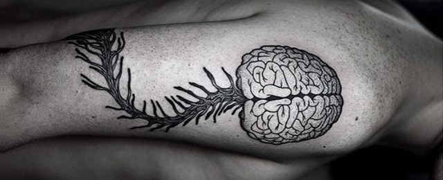 60 Brain Tattoo Designs For Men – Intelligent Ink Ideas