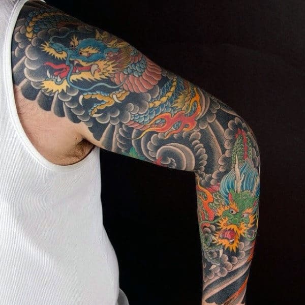 Breathtaking Dragon Tattoo Guys Sleeve