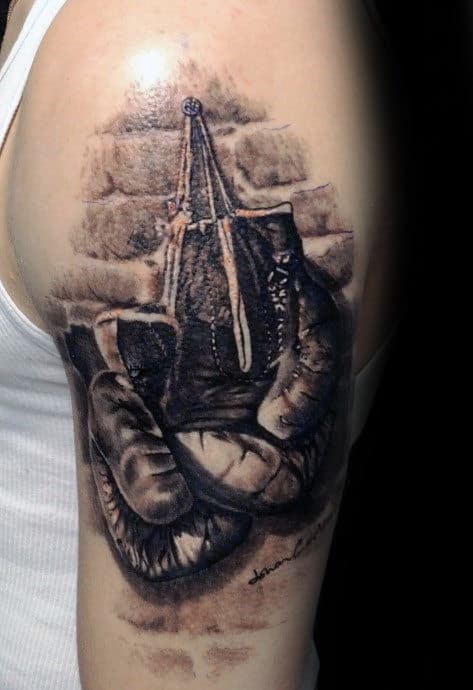 boxing gloves by Mikey Har TattooNOW