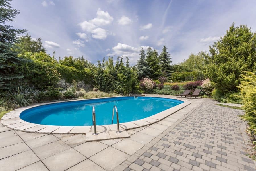 paver pool patio