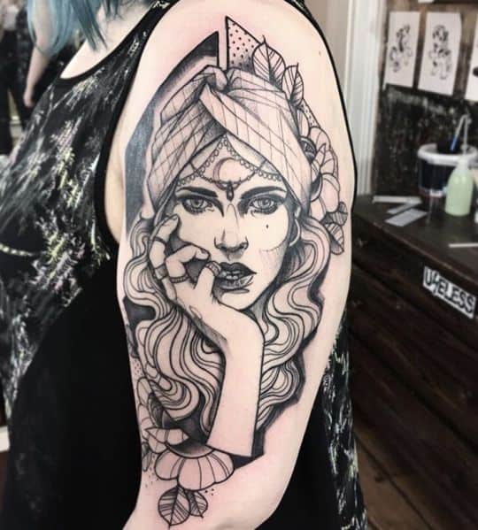 Brilliant Sleeve Gypsy Tattoo