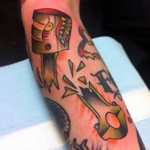 Tattoo uploaded by Emiliano Fagiani  Piston tattoo  Tattoodo