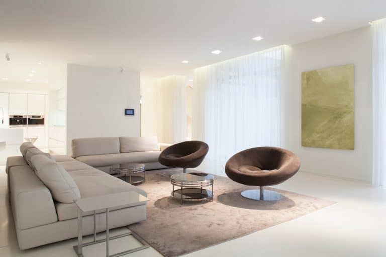 warm minimalist living room