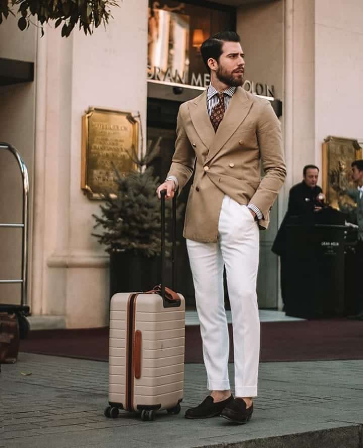 Brown Suit Mens Style Outfit