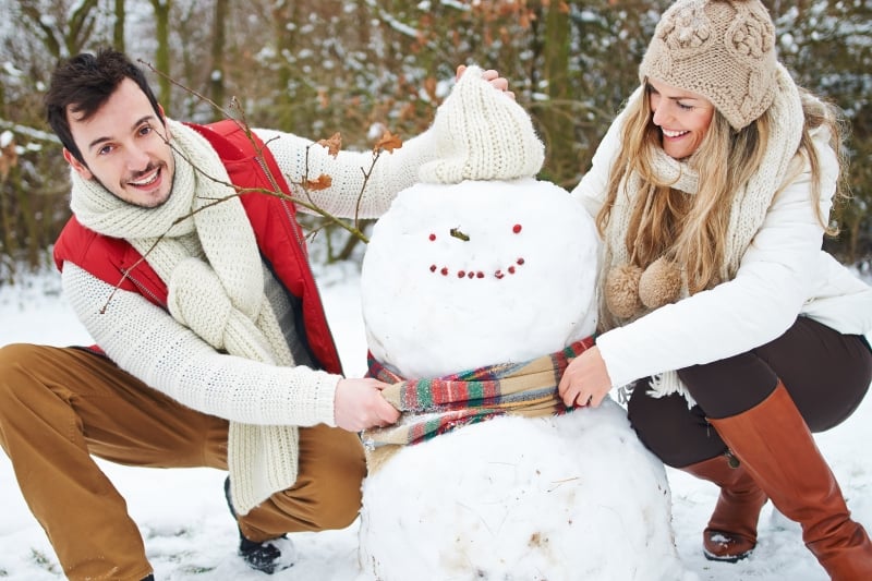 build snowman date to experience this winter