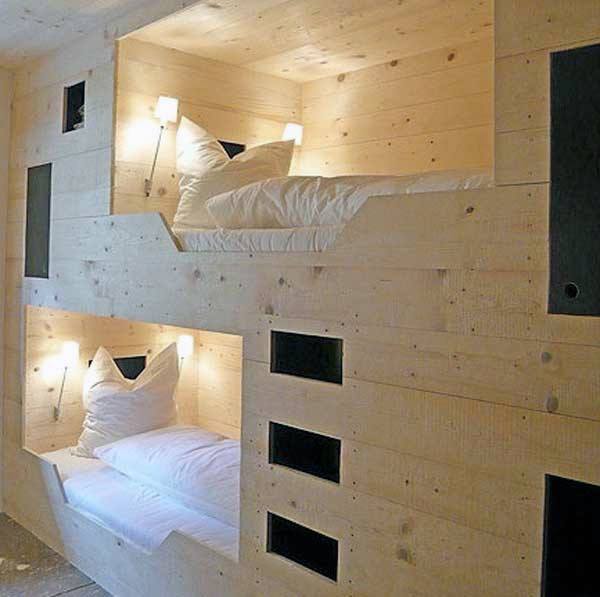 all-wood bunk bed 