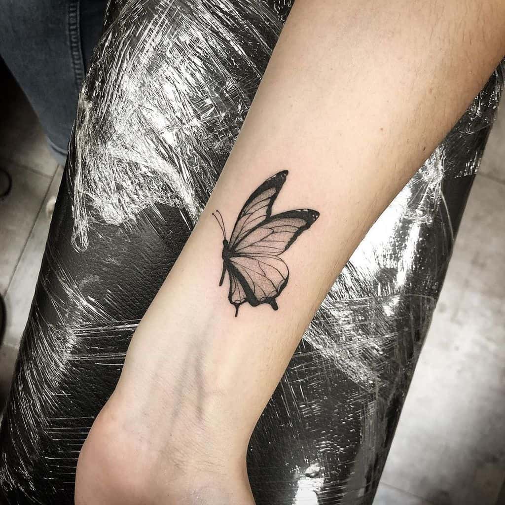 butterfly forearm tattoos for women matteo_norchi