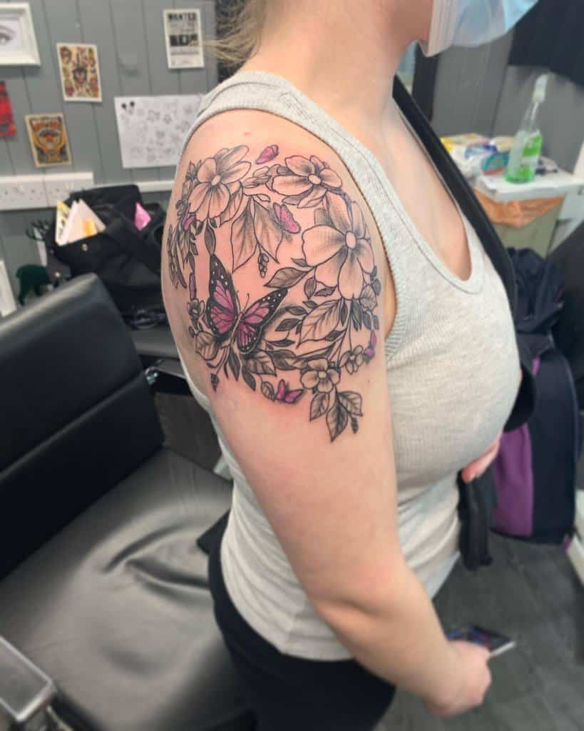 butterfly upper arm tattoos for women just_jess_tattoo