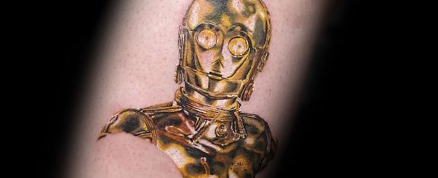 50 C3PO Tattoo Ideas For Men – Star Wars Designs