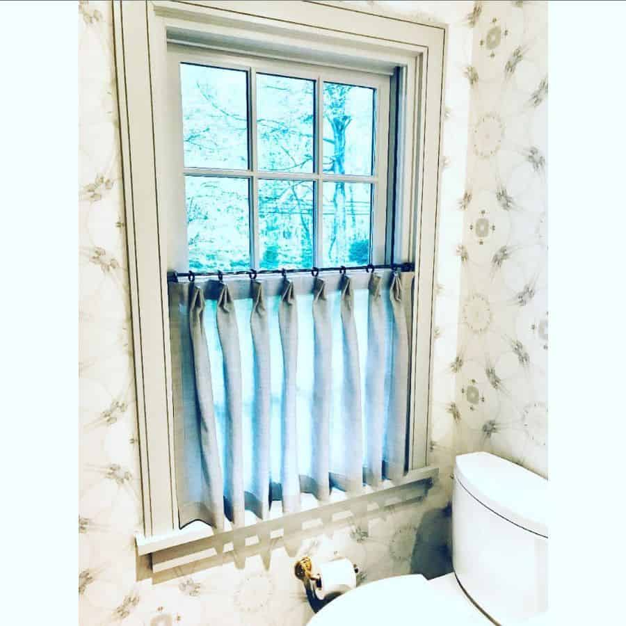 gray cafe curtains bathroom 