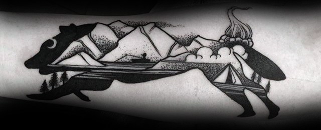 David Rollyn  Camping tattoo Freedom tattoos Nature tattoos