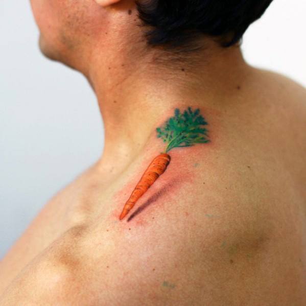 Carrot Tattoos For Gentlemen