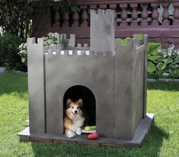 Castle Themed Wood Dog House Designs