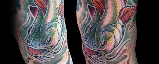 40 Catfish Tattoo Designs For Men – Aquatic Ink Ideas