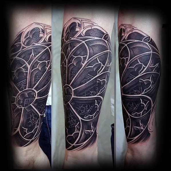 Cathedral Mens Tattoo Designs