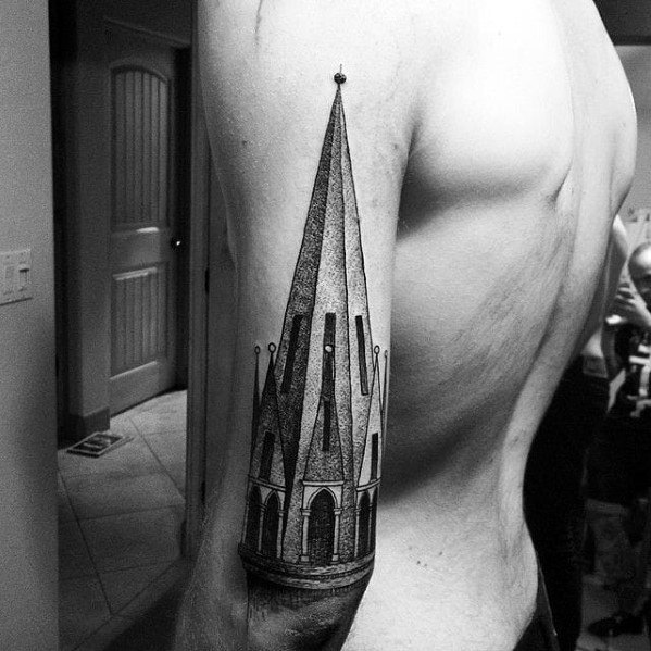 Cathedral Tattoos For Gentlemen