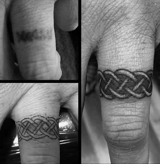 Celtic Knot Ring Mens Tattoo Cover Up Ideas