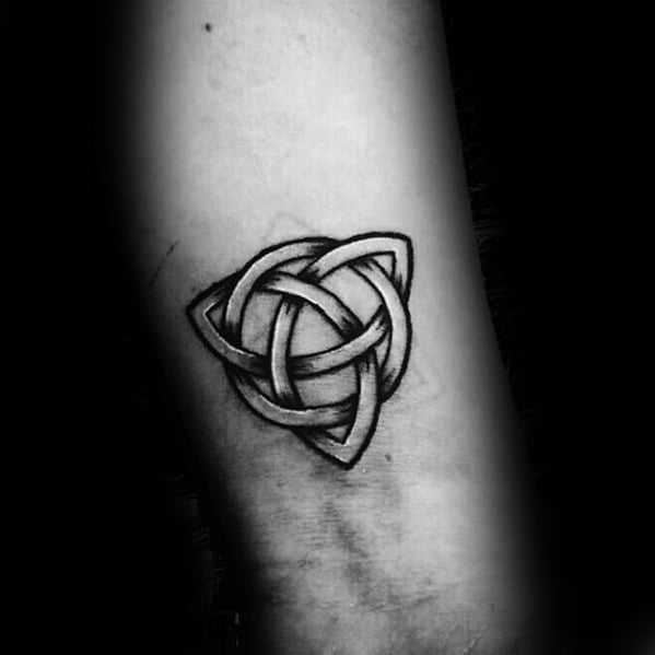 Celtic Knot Simple Forearm Male Tattoos