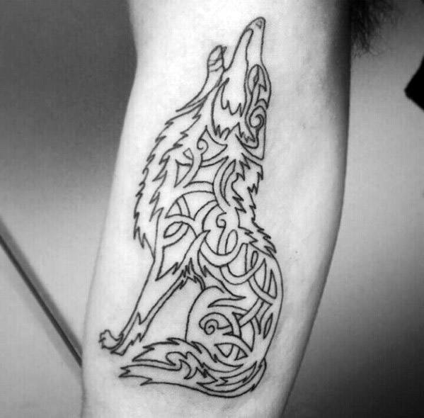 Celtic Wolf Guys Tattoo Designs