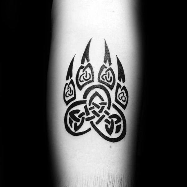 Celtic Wolf Male Tattoo Designs