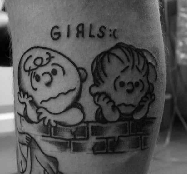 Charlie Brown Tattoo Design Ideas For Men