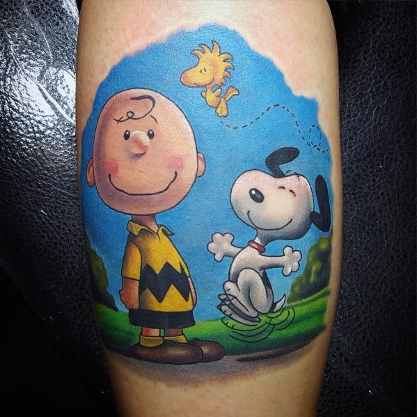 Charlie Brown Tattoo Designs For Gentlemen