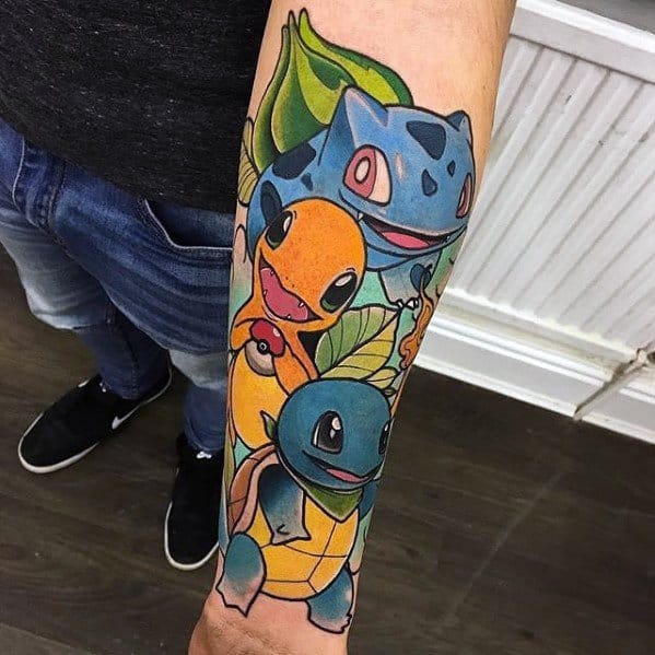 60 Charmander Tattoo Designs For Men - Pokemon Ink Ideas