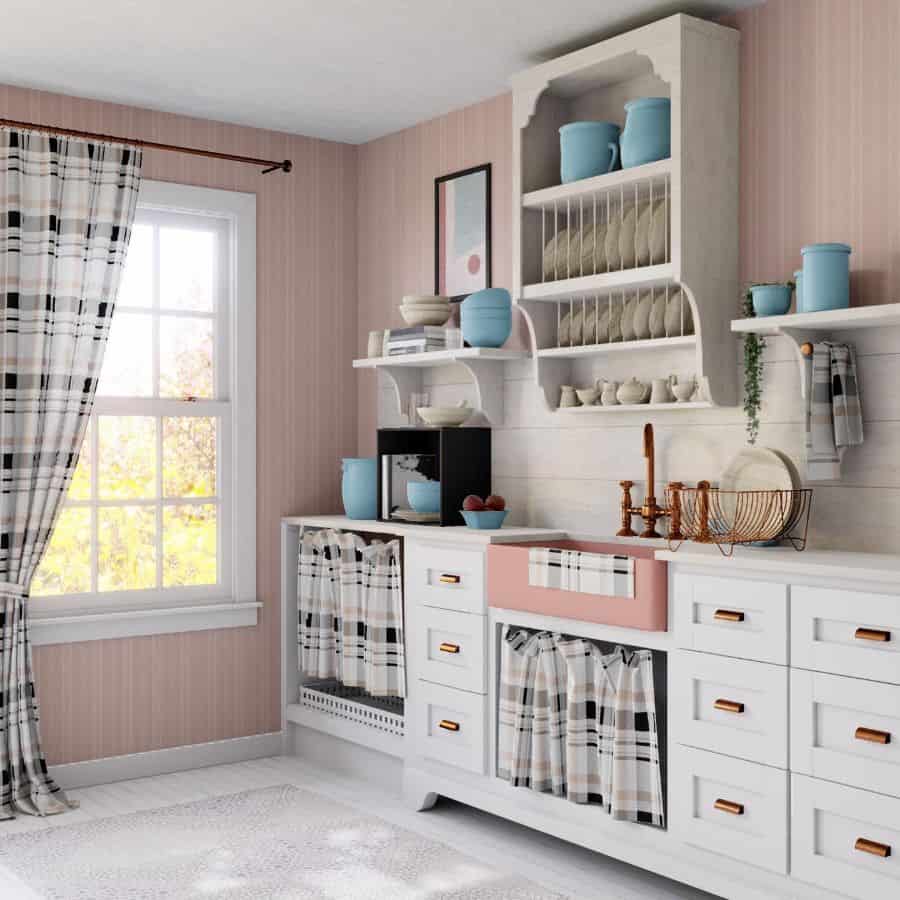 checkered kitchen curtain ideas the_spaces_matter
