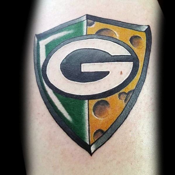 Cheese Green Bay Packers Mens Arm Tattoos