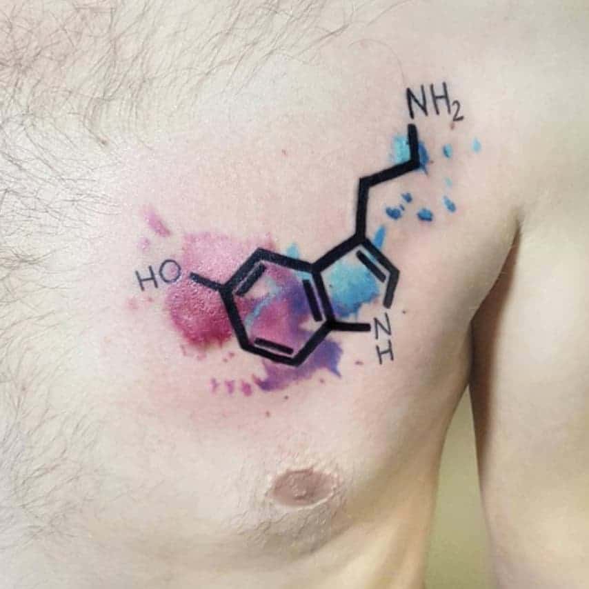 Dopamine Serotonin Tattoo