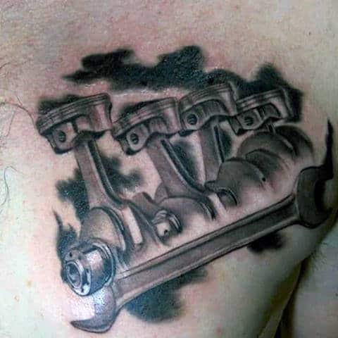 Tattoo uploaded by Semih Altuner  pistontattoo piston engine motor  mechanic engineer mersin turkey  Tattoodo
