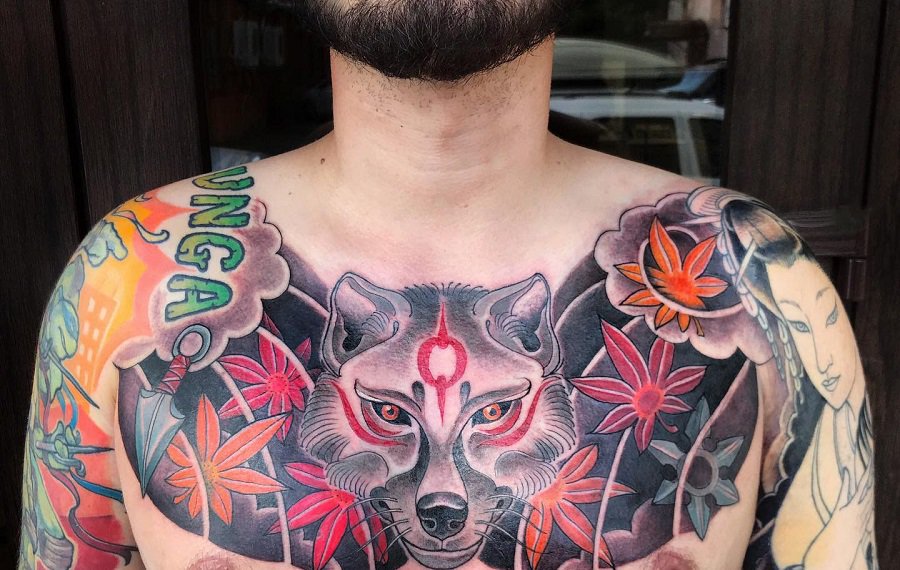 63 Japanese Wolf Tattoo Ideas