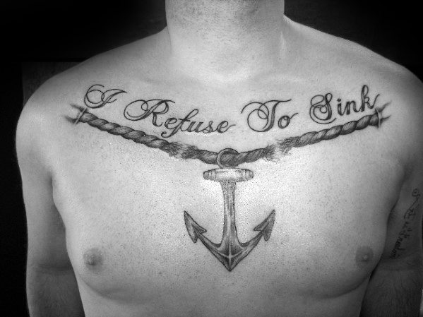 50 Refuse To Sink Tattoo Designs For Men Strong Ink Ideas