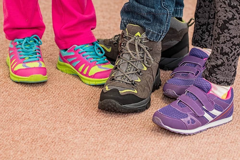 different types of childrens hiking shoes focus