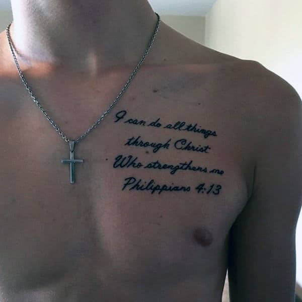 40 Philippians 4:13 Tattoo Designs For Men - Bible Verse Ideas