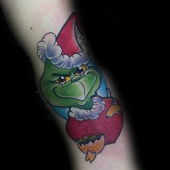Christmas Male Tattoos The Grinch