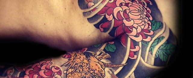 100 Chrysanthemum Tattoo Designs For Men – Flower Ink Ideas