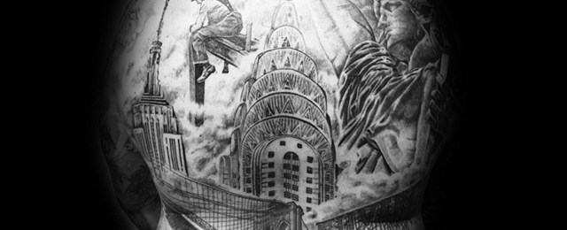 30 Chrysler Building Tattoo Ideas for Men
