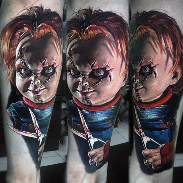 80 Chucky Tattoo Ideas For Men  Horror Movie Designs