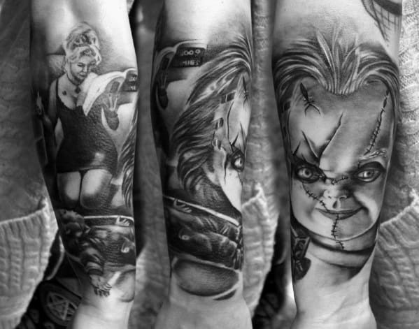 Chucky Tattoo Designs For Gentlemen