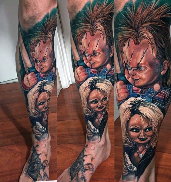 Chucky Tattoo Designs On Men