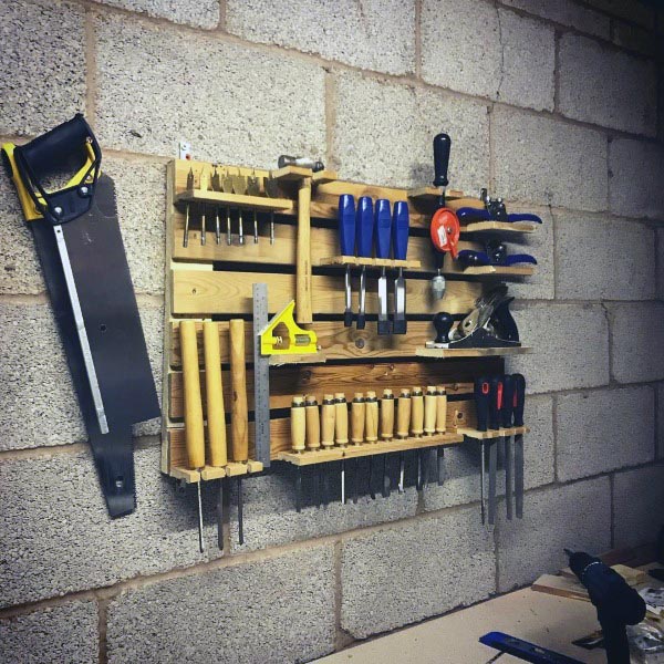 Top 80 Best Tool Storage Ideas Organized Garage Designs - Tool Rack Wall Kit