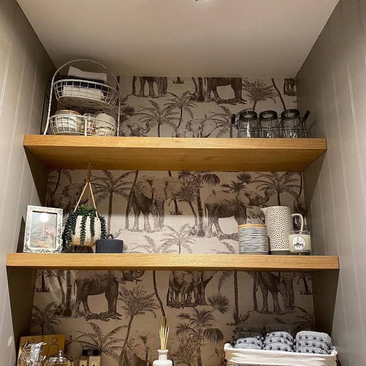 Cloak Room Bathroom Recessed Shelves Home Made By Mia