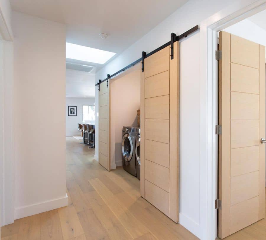 closet laundry sliding barn doors