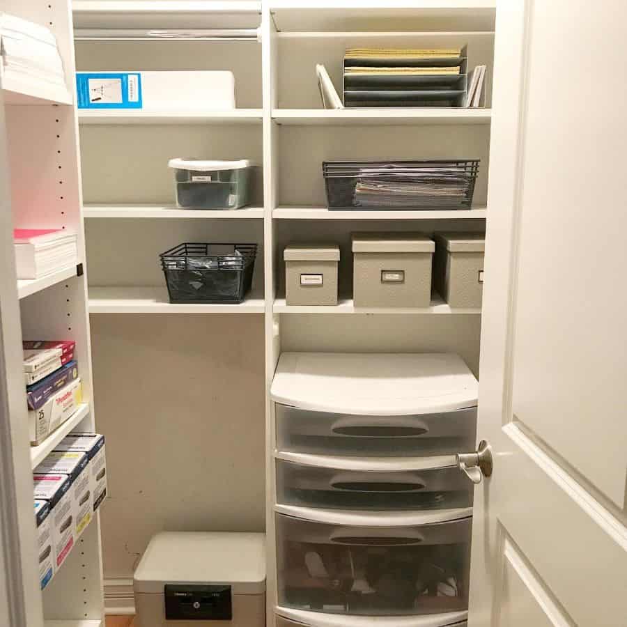 closet office storage ideas lessismoreorganizers