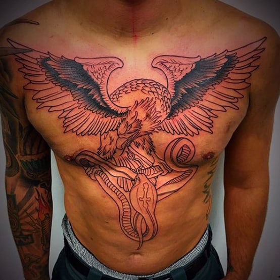 Traditional Eagle and Snake Tattoo  Eagle tattoos Tattoos Picture tattoos