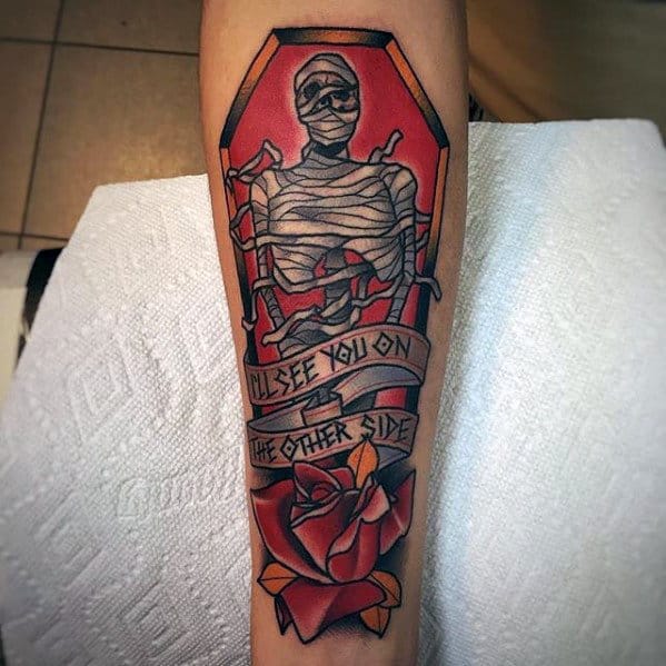 10 Fascinating Mummy Tattoo Designs for Men and Women