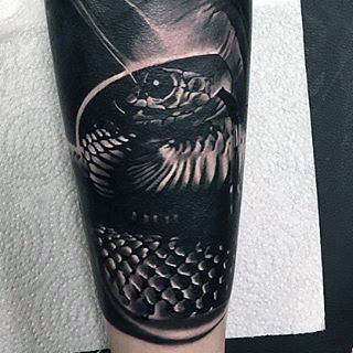Coiled Snake Sleeve Animal Tattoo On Guy