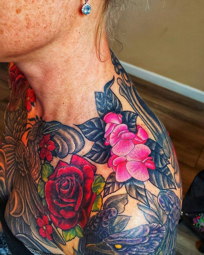 50 Cool Rose Shoulder Tattoo Ideas [2023 Inspiration Guide]