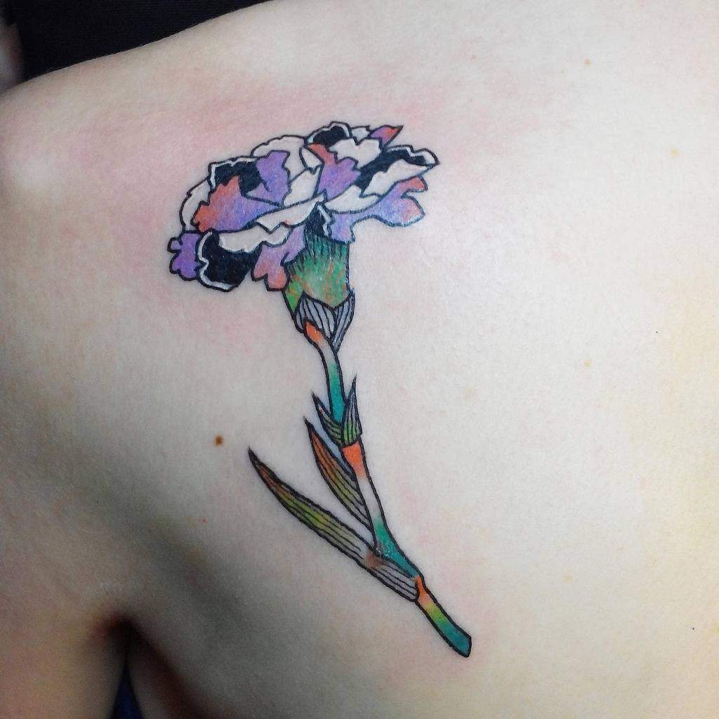 Carnation Flower Tattoo | TikTok